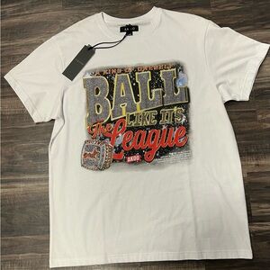 Akoo White Graphic Short Sleeve Tee